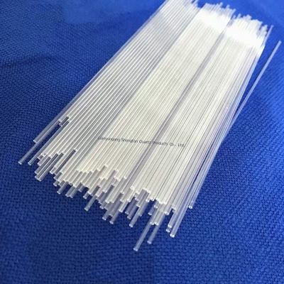 อุณหภูมิสูง ทนทานต่อการกัดกร่อน ความบริสุทธิ์สูง SiO2 φ1mm-φ5mm Quartz Glass Capillary