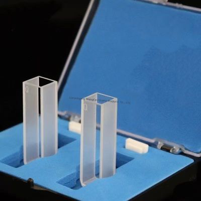 คิวเวตต์ควอตซ์ทนต่อการกัดกร่อนและโปร่งใสสูงใช้ในเครื่องสเปกโตรมิเตอร์และสเปกโตรโฟโตมิเตอร์