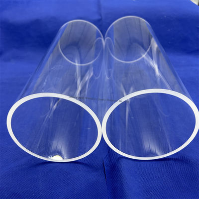 High Purity High-emperature Resistant 1100℃ CVD Furnace Fused Quartz Glass Tube