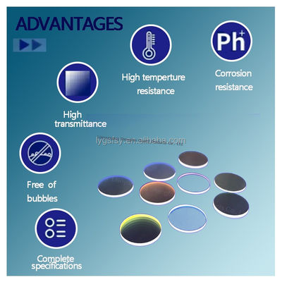 กระจกแก้วควอตซ์ SIO2 ความโปร่งใสสูง 99.99% สําหรับการใช้งานในหลอดไฟ UV