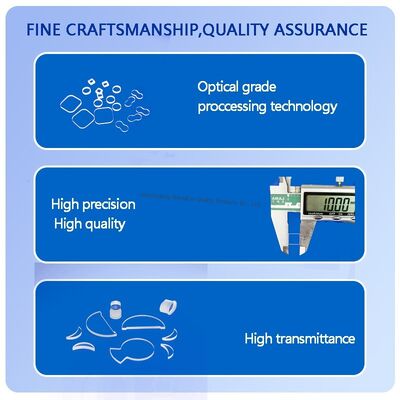 High Transmittance 92% Fused Quartz Plate with 2.2g/cm³  1200 ℃ Working Temperature