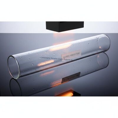 หลอดแก้วควอตซ์ทนความร้อนเส้นผ่านศูนย์กลางใหญ่พิเศษ ความบริสุทธิ์สูง SiO2>99.99%