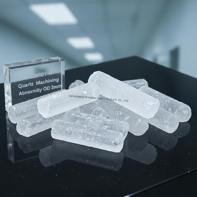 ท่อแก้วควอตซ์ทนความร้อนสูง OD 3 มม. ได้รับการรับรอง ISO9001 พร้อมการส่งผ่านแสงสูง