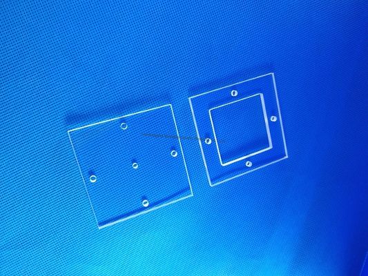 Customized Quartz Glass Plate Quartz Glass Sheet for Fixing Test Tube Standard-Sized Holes Processing Plate