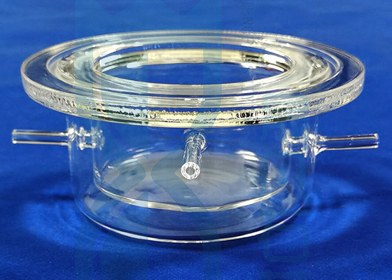 ถังปฏิกรณ์แก้วควอตซ์ขนาดที่กำหนดเองห้องปฏิบัติการเคมีเครื่องแก้วเครื่องแก้วห้องปฏิบัติการวิทยาศาสตร์