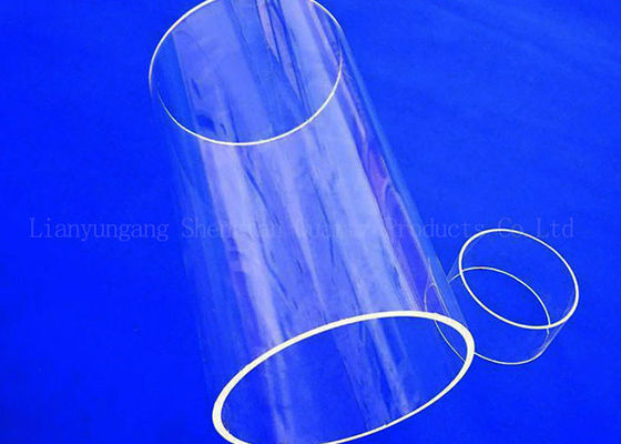 หลอดควอตซ์ผสมแก้วขนาดแม่นยำใส 100-400 OD Uv ป้องกันซิลิกา