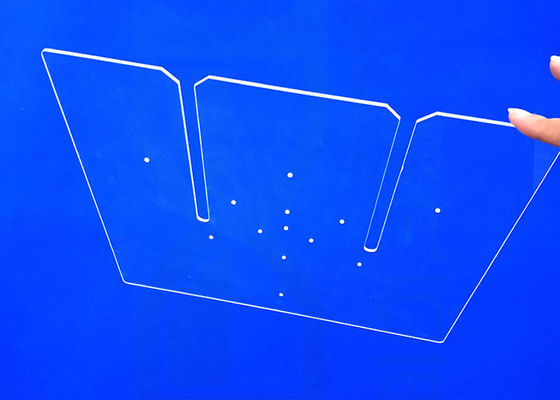 สี่เหลี่ยมผืนผ้าการส่ง Uv สูง Clear SIO2 Fused Silica Plate