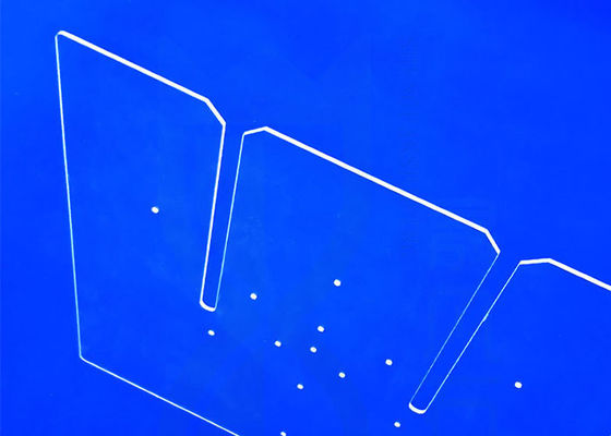 สี่เหลี่ยมผืนผ้าการส่ง Uv สูง Clear SIO2 Fused Silica Plate