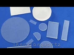 แผ่นกระจกควอตซ์ 0.3 มม. แผ่นรองกระจกควอตซ์ใสที่มีความบริสุทธิ์สูง