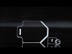 แผ่นกระจกควอตซ์ขัดเงาทรงสี่เหลี่ยม ทนความร้อนสูง