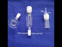 Science Lab Quartz Fire Reactor Kettle 10 - 100ml หลอดแก้วหมุนเหวี่ยงน้ำมัน