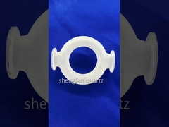 อุปกรณ์ควอตซ์แบบฝาฝุ่นแบบปรับแต่ง อุณหภูมิสูงและทนทานต่อการกัดกร่อน