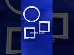 เซมิคอนดักเตอร์เลเซอร์เจาะแผ่นแก้วควอตซ์ใสมีรู