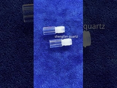 ใส Quartz Glass Coil Tubing การประมวลผล 300 มม OD UVC แสง