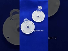 ความดันที่กําหนดเอง ทนทาน ท่อ Quartz Heater ท่อ Quartz กระจายใสสูง ท่อ Vacuum ปิด Flange