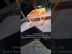 ถังควอตซ์ความร้อนสูงและทนทานต่อการกัดกร่อน และสี่เหลี่ยมควอตซ์