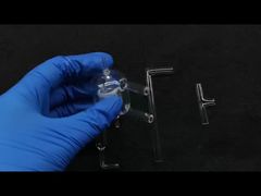 เครื่องปฏิกรณ์โฟโตคะตะลิสต์แก้วควอตซ์แบบกำหนดเองสำหรับห้องปฏิบัติการ อุณหภูมิสูง