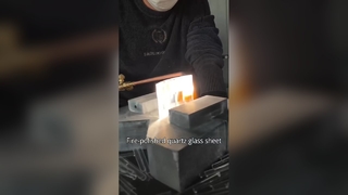 แผ่นทนอุณหภูมิสูงแก้วควอตซ์แบบกำหนดเอง