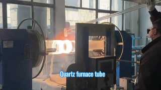 หลอดแก้วควอทซ์ผสมทนอุณหภูมิสูงเส้นผ่านศูนย์กลางขนาดใหญ่ผลิตจากโรงงาน